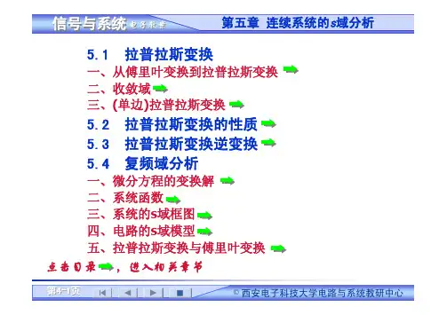 连续系统的s域分析