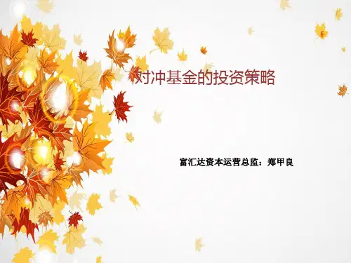 对冲基金投资策略