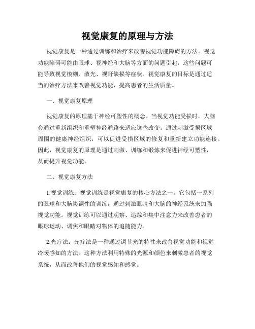 视觉康复的原理与方法