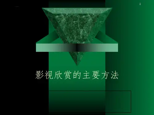 影视欣赏的主要方法PPT课件
