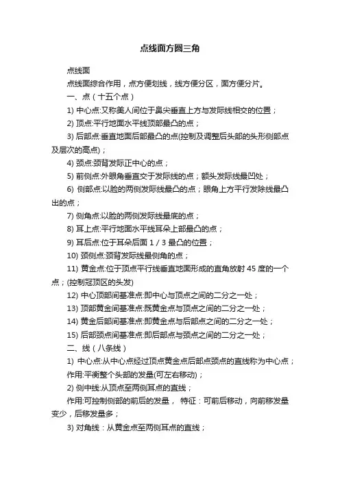 点线面方圆三角