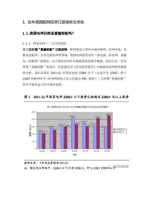 2018配网投资跟踪与分析：输配平衡,二次井喷,配网还有多少空间？