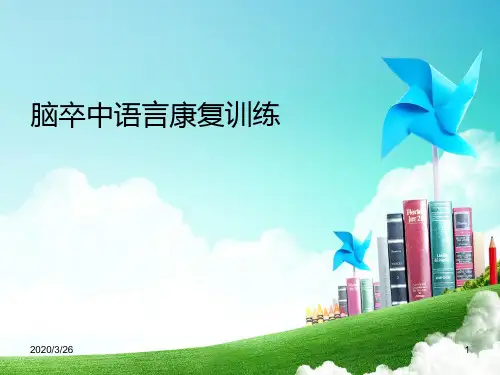 脑卒中患者语言康复训练PPT课件