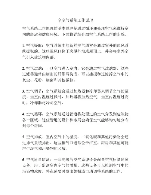 全空气系统工作原理