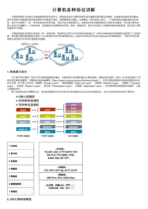 计算机各种协议讲解