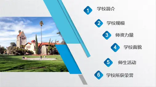 某学校介绍ppt模板课件