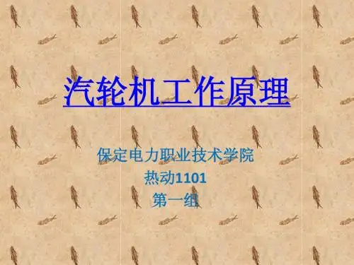 汽轮机工作原理