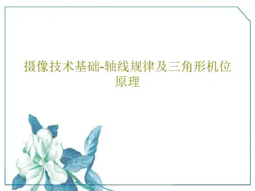 摄像技术基础-轴线规律及三角形机位原理65页PPT