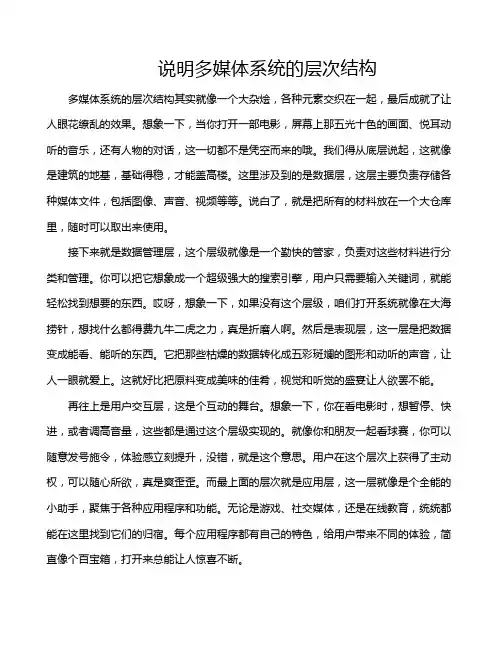 说明多媒体系统的层次结构