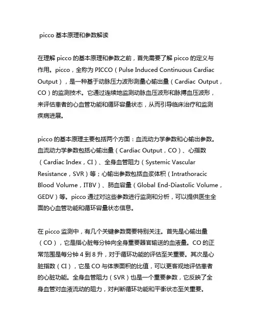 picco基本原理和参数解读