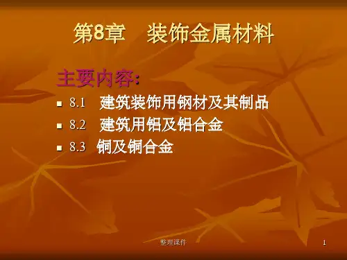 《装饰金属材料》PPT课件