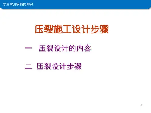 压裂设计步骤PPT课件