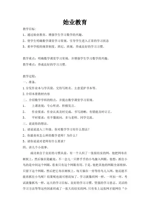 始业教育