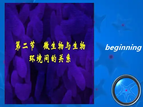 微生物与生物环境间的关系
