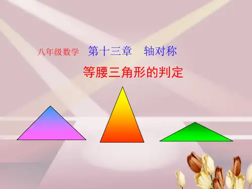 13.等腰三角形的判定PPT课件(华师大版)