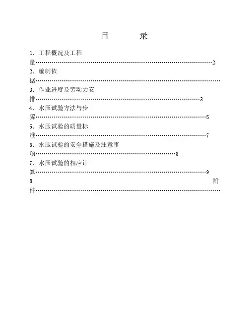 锅炉整体水压试验