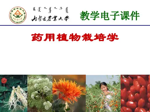 药用植物栽培学第二章PPT课件