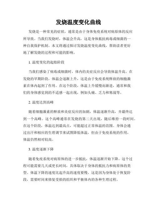 发烧温度变化曲线