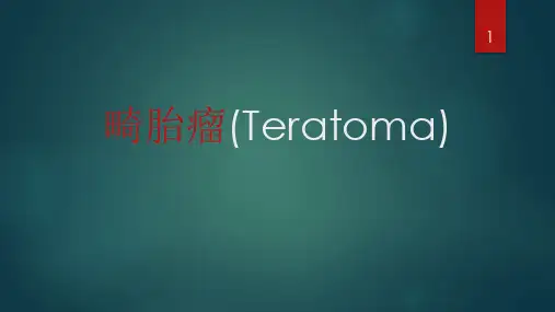 畸胎瘤与错构瘤的影像鉴别诊断精品课件