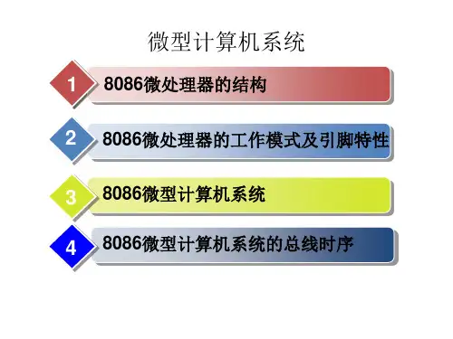 微机原理 复习8086