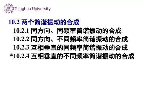 10.2  两个简谐振动的合成