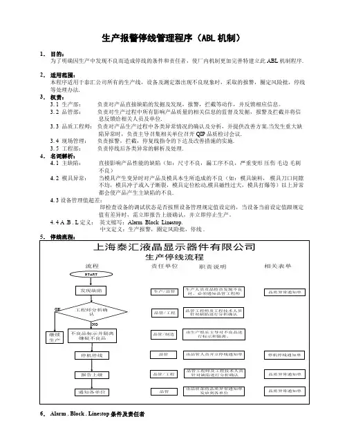 生产报警停线管理程序