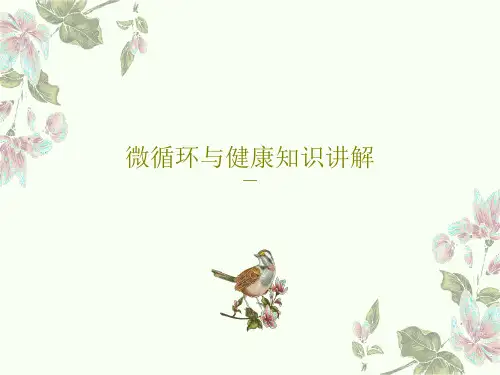 微循环与健康知识讲解共70页文档