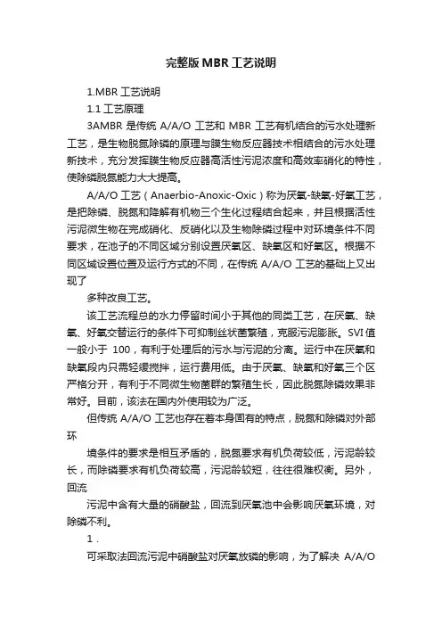 完整版MBR工艺说明