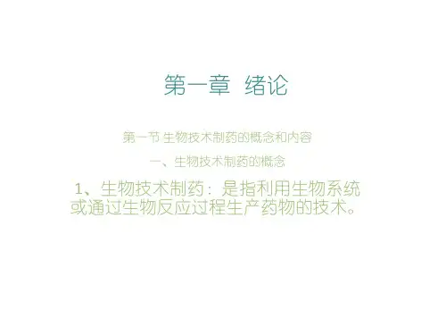 生物技术制药 (全套课件234P)  ppt课件
