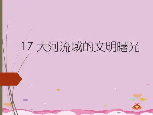 大河流域的文明曙光ppt19 北师大版优秀课件