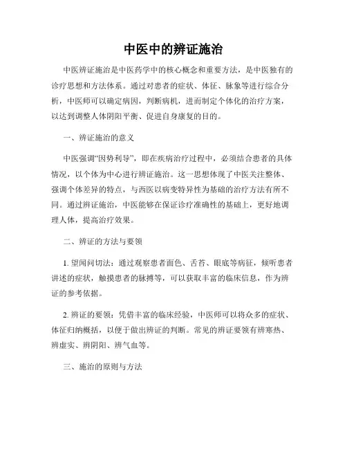 中医中的辨证施治