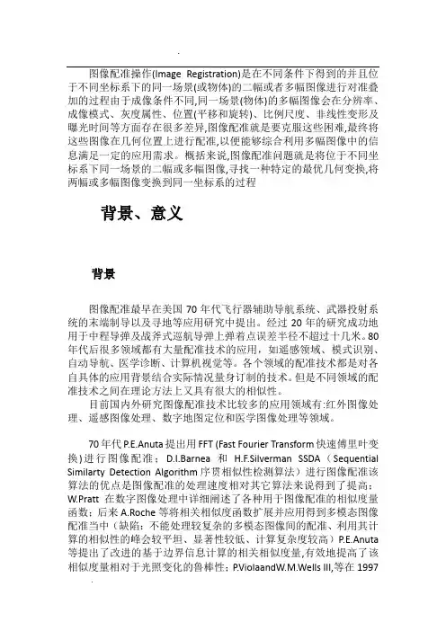 图像配准融合介绍