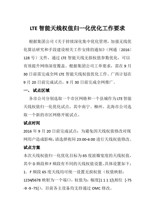 3.智能天线权值优化指导手册