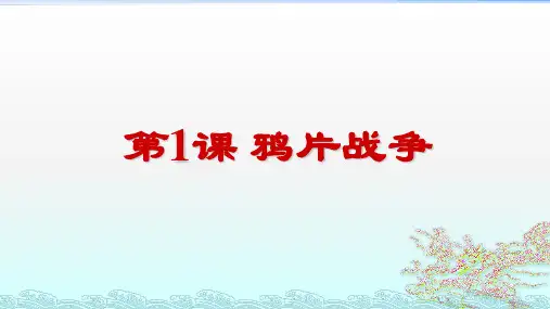 人教版《鸦片战争》优质教学PPT1