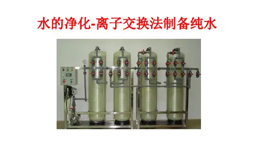 水的净化离子交换法制备纯水