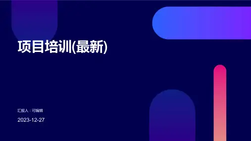 项目培训(最新)ppt