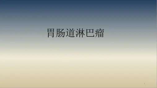 胃肠道淋巴瘤影像诊断ppt课件