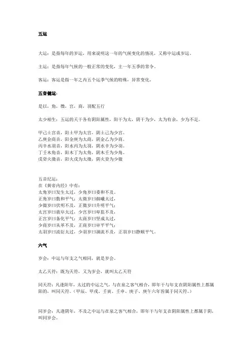 五运六气入门