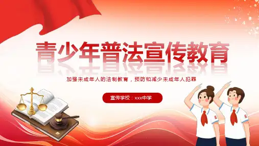 青少年普法教育宣传课件PPT