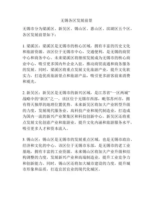 无锡各区发展前景
