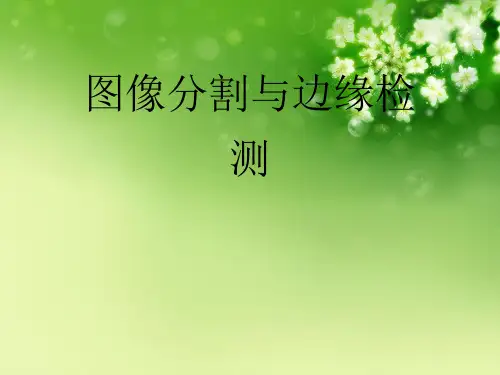 图像分割与边缘检测优秀课件