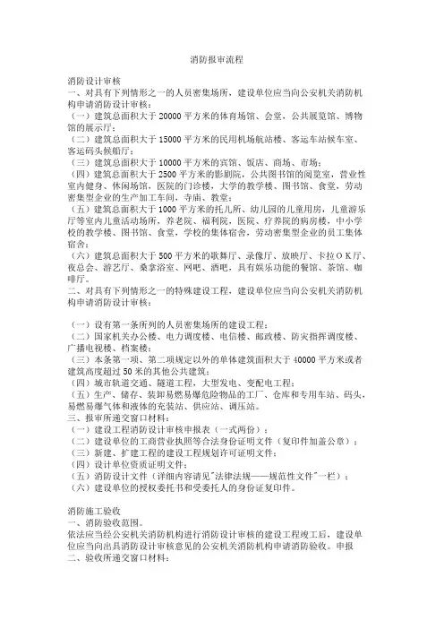 装修消防报审流程