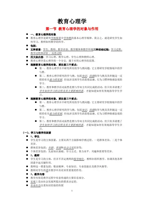 当代教育心理学