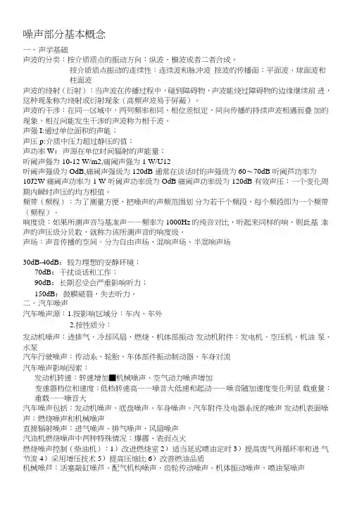 汽车噪声、排放污染及控制复习资料.doc