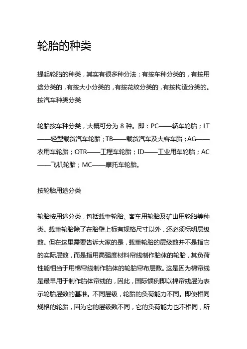 轮胎尺寸标准