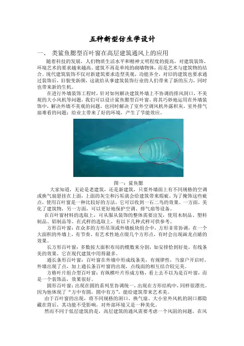 仿生学导论论文