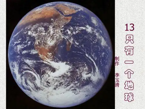 《只有一个地球》课件ppt