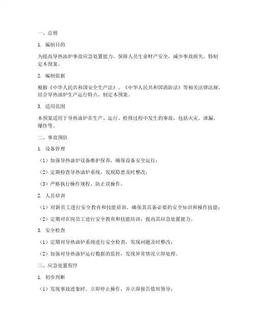导热油炉应急处置预案模板
