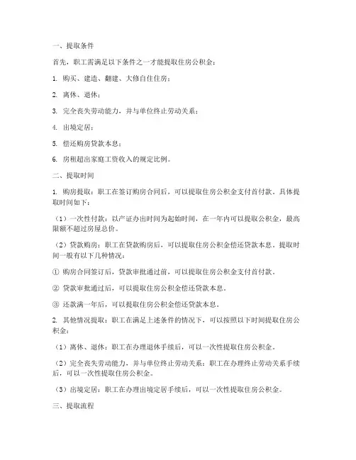 持购房合同提取公积金时间