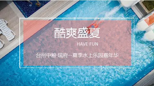 2022年地产项目夏季水上乐园嘉年华(酷爽盛夏主题)活动策划方案(46页)